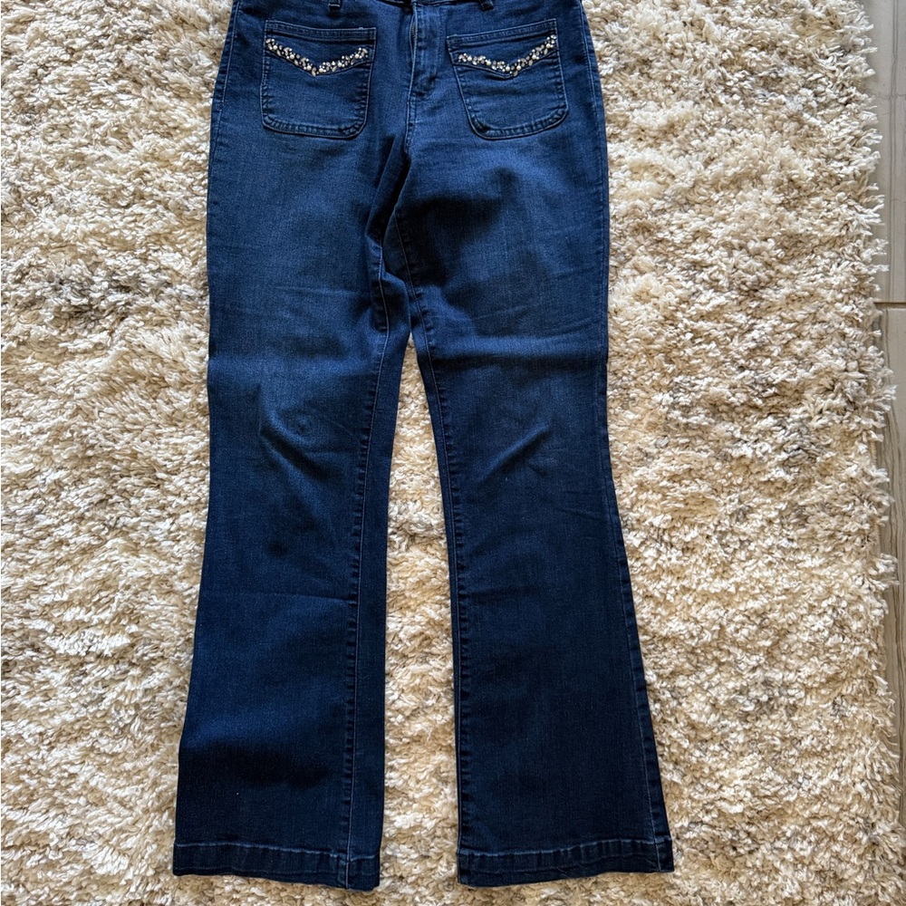 d. jeans Blue Flare Wide Leg Jeans